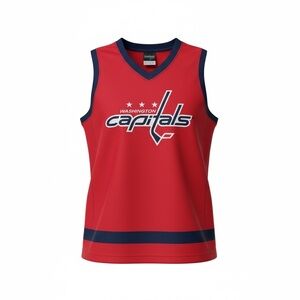 NHL Washington Capitals Red Sleeveless Jersey XL Hockey Tank Logo Men’s